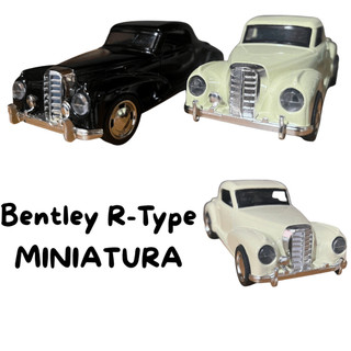 Carro Miniatura de Ferro 12cm + Fricção Colecionador - Bentley R-Type Metal