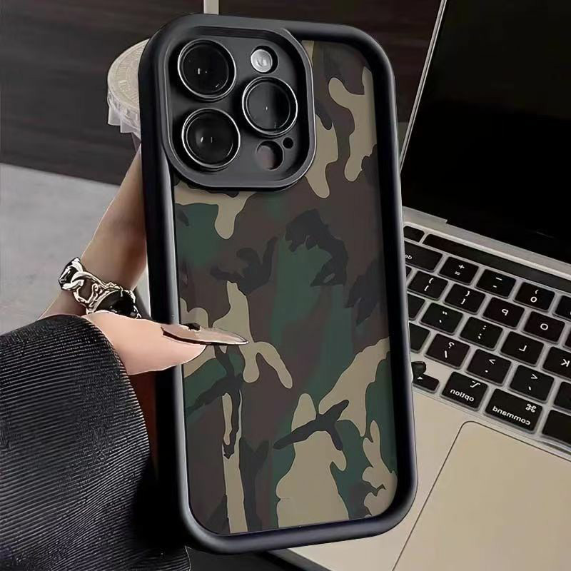 Capinha Capa de Silicone Padrão de camuflagem Anti queda e Macia para Samsung A04 A05 A10 A12 A14 A15 A32 A35 A55 A72 em Oferta na Shopee