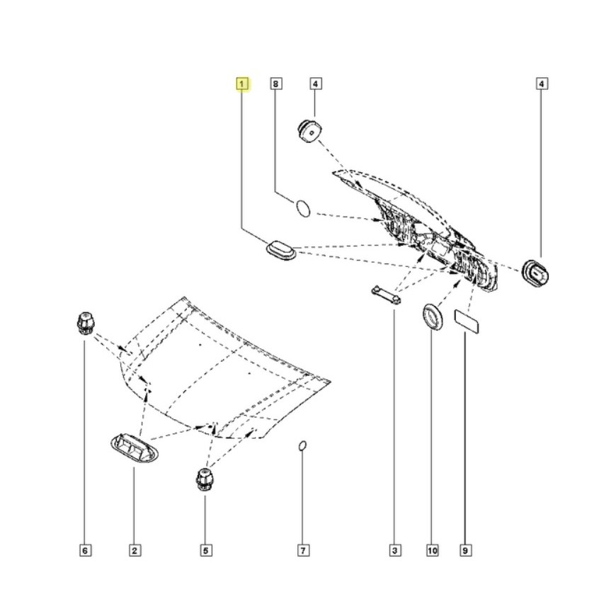 Tampa de Acabamento do Assoalho para Renault Kwid Logan Sandero - Cód. 7707074030 em Oferta na Shopee