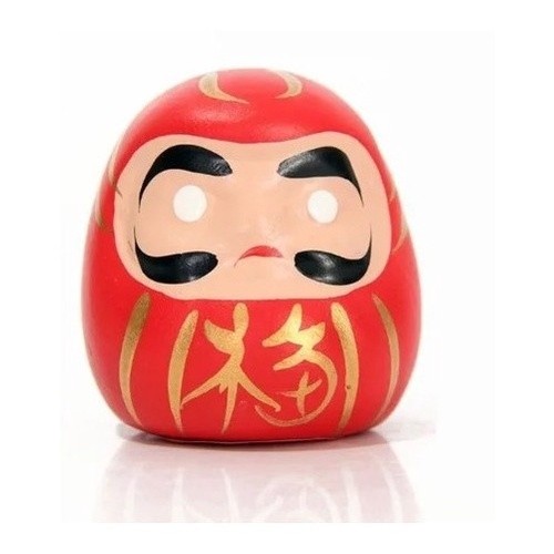 Daruma Boneco Japones Oriental Resina Amuleto Faça Desejo Pedido Proteção Sorte