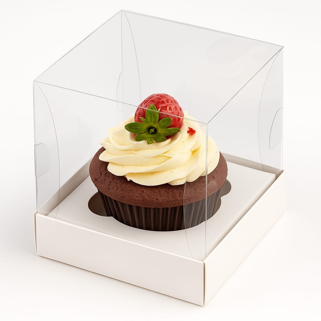 30 Caixa Para 1 Cupcake 9x9x10cm - Caixa para 1 Cupcake Tradicional - Dia das Crianças - Dia do Professor - Natal 