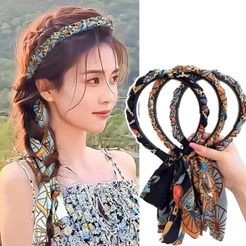 Faixa de Cabelo Tiara Cetim Trançada Romantica Elegante Versátil
