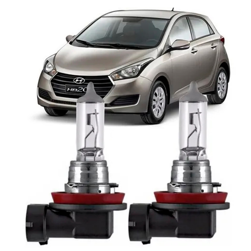 Par Lâmpadas Automotivas Carro Hb20 2012 2013 2014 2015 2016 2017 Farol Milha Shocklight Veicular