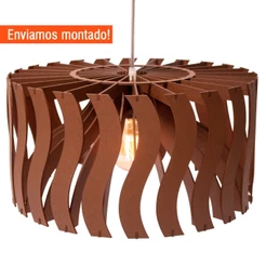 Lustre de Teto Luxo Luminária Pendente Rústico para Decoração Casa Sala Cozinha