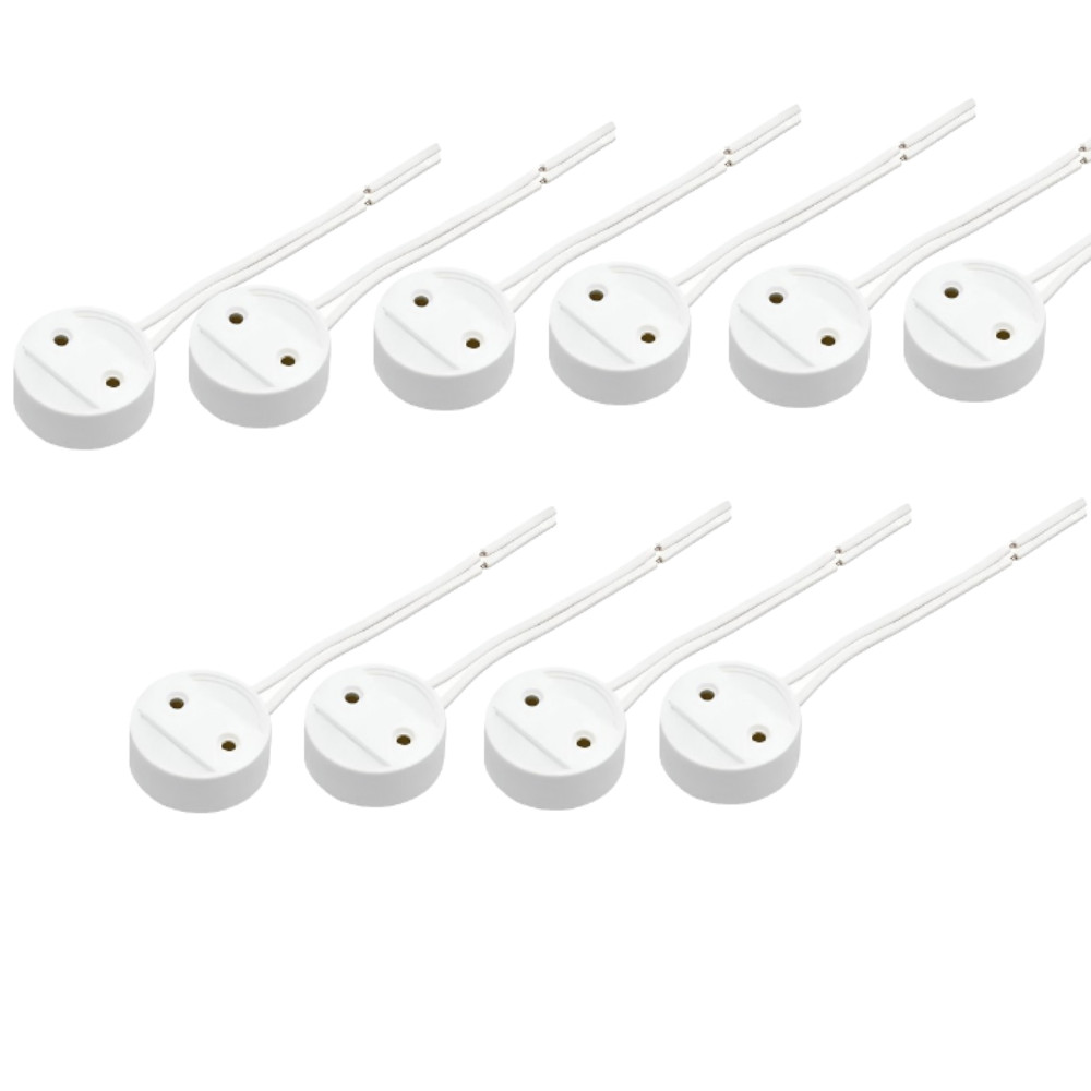 KIT 10 SOQUETE FLUOR LAMP TUBULAR T8  C/ RABICHO