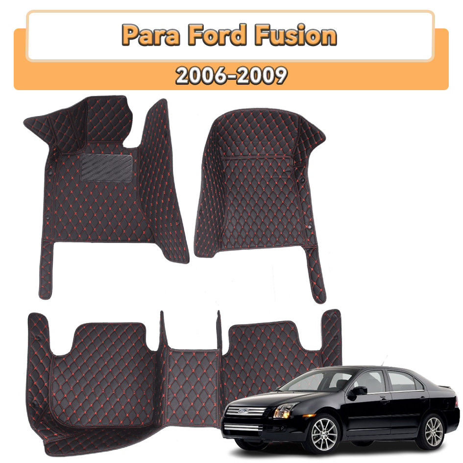 Tapetes De Carro 3D Para Ford Fusion 2006-2009 , Couro Impermeável E Resistente Ao Desgaste .