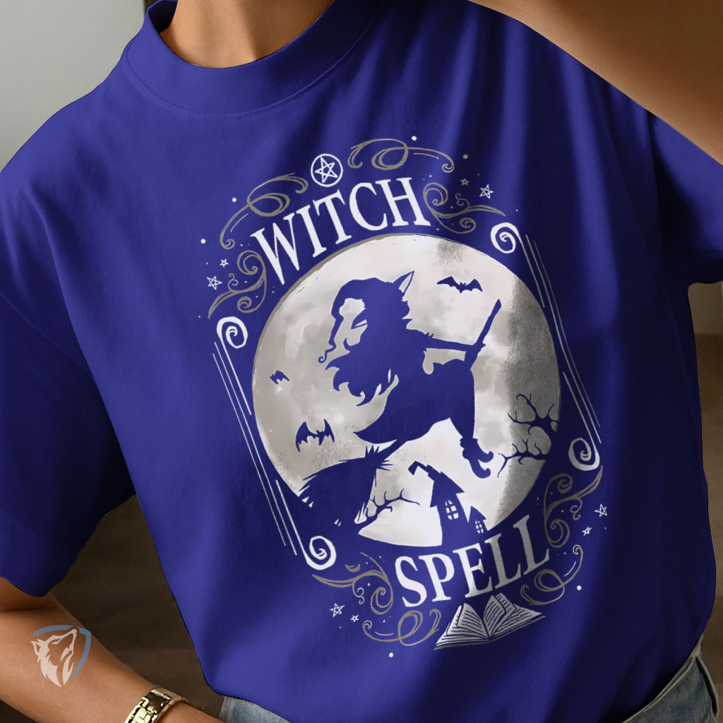 T-Shirt Feminina Mística | Estampa de Bruxa e Feitiço