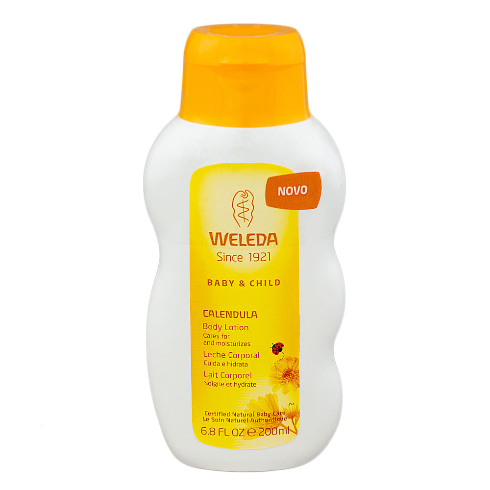 Calêndula Weleda Loção Hidratante Infantil com 200ml - Mom & Baby