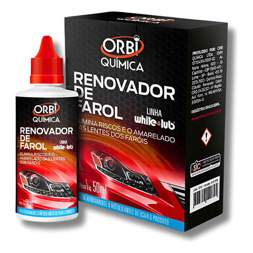 Revitalizador De Farol Elimina Riscos Limpa Amarelado 50ml em Oferta na Shopee