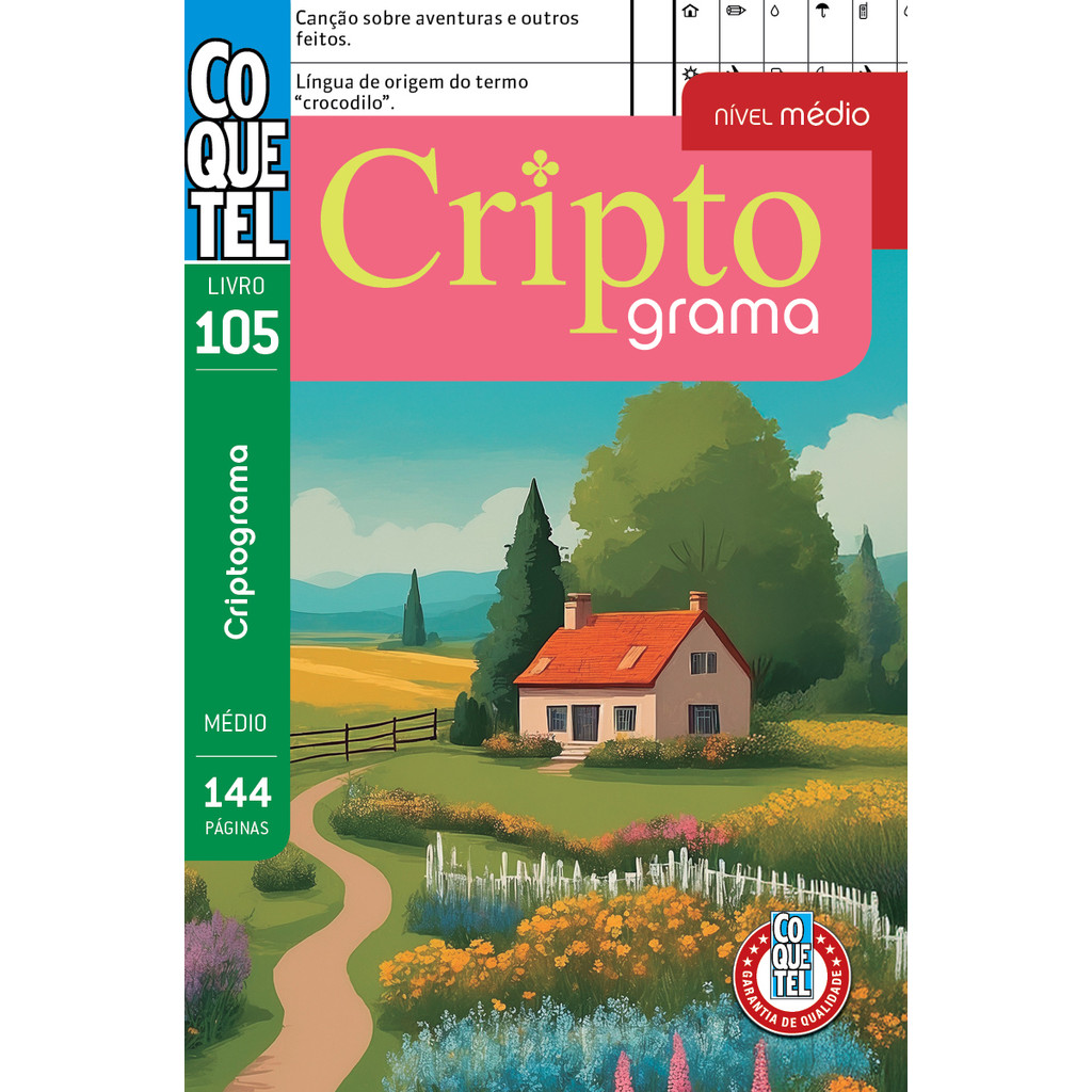 Livro Coquetel Criptograma 105 em Oferta na Shopee