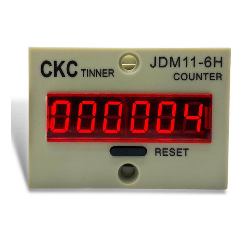 Contador De Pulso Digital Jdm11-6h Contagem Com Tensão 24vdc
