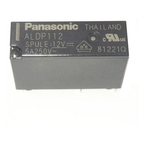 Relé Panasonic ALDP112 12VDC 5A 4 Pinos Para Ar Condicionado Split Inverter Samsung Placa Eletrônica