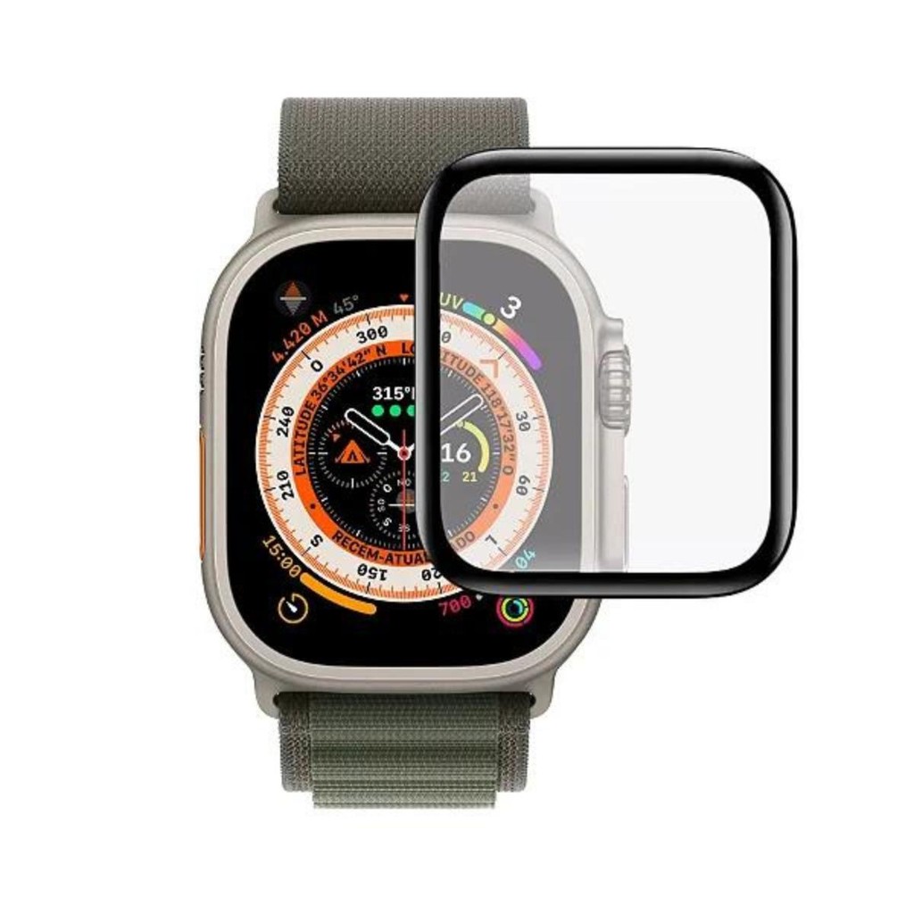 Película para Apple Watch 41MM - Coverage 5D Pro Preta - Gshield em Oferta na Shopee