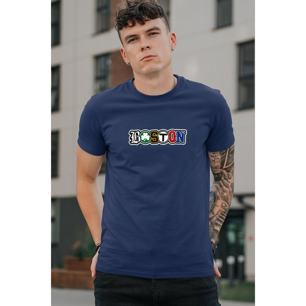 Camiseta Boston Streetwear Algodão Premium Camisa Masculina Feminina Casual Lançamento Unissex