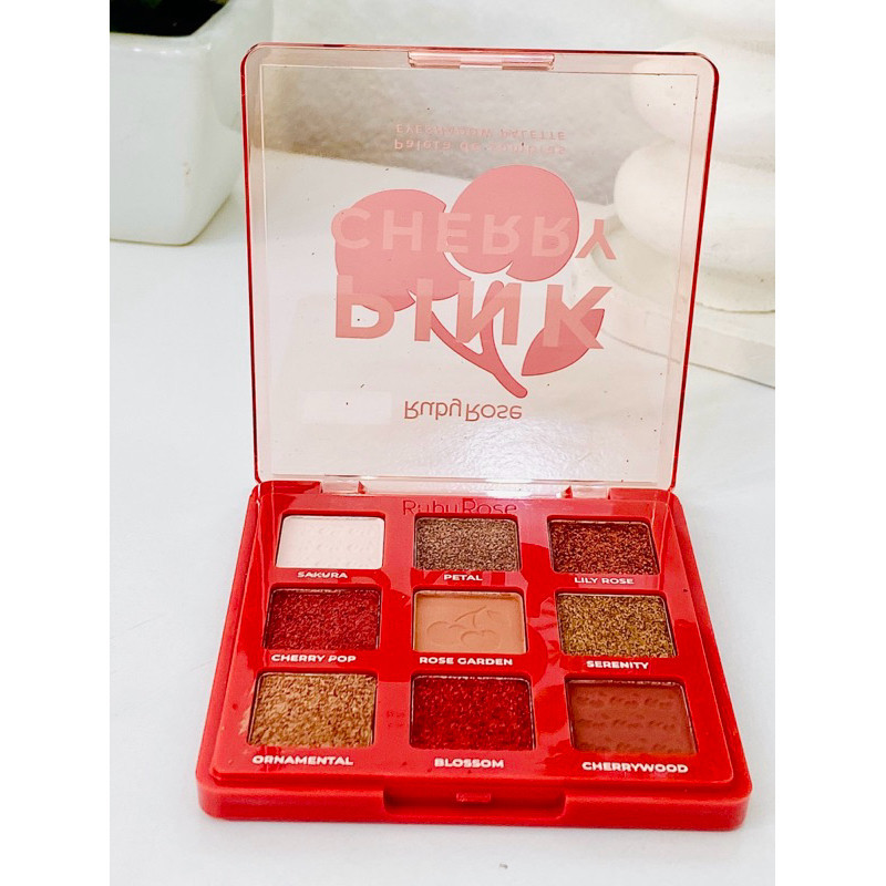 CHERRY RUNY ROSE LINHA ROSA Paleta de sombra Pink Cherry Rune linha rosa Ruby Rose