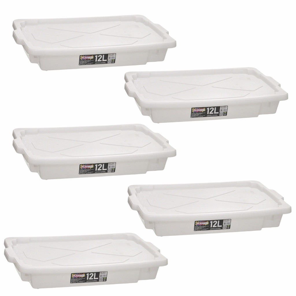 Bandejas Multiuso 5un 12L  Tampa Empalhável Plástica Açougue em Oferta na Shopee