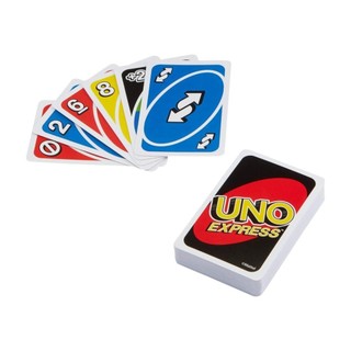 Jogo de Cartas Uno Original com 56 Cartas Baralho Express Jogo Familiar de Estratégia Divertido