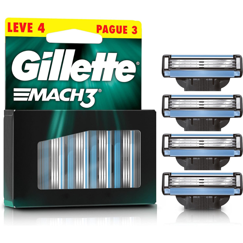 Carga Gillette Mach3 Regular Leve 4 Pague 3 Unidades
