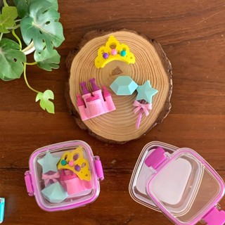 Kit Borrachas 4 Em 1 Escolar Infantil Girls/ Profissões Eraser QH-8609 em Oferta na Shopee