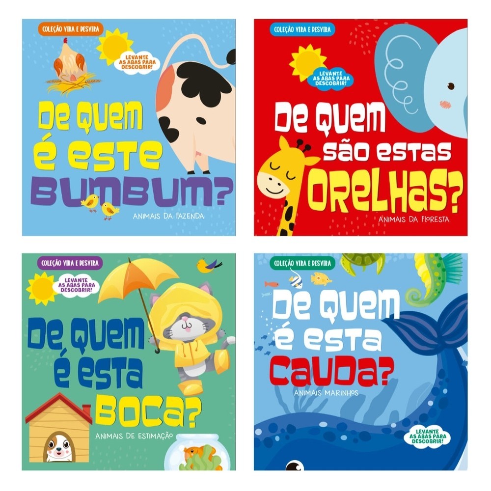 Coleção Vira e Desvira - Kit com 4 Livrinhos em Oferta na Shopee