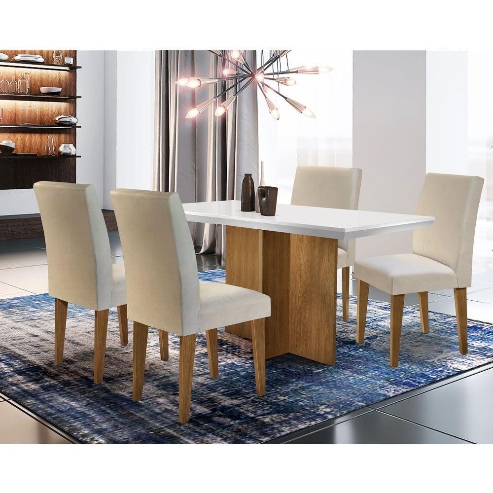 Mesa Olímpia 120cm Rufato Off White em Oferta na Shopee