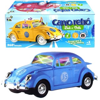 Carrinho Fusca com Sons e Luzes 3D Bate e Volta e Gira 360º em Oferta na Shopee