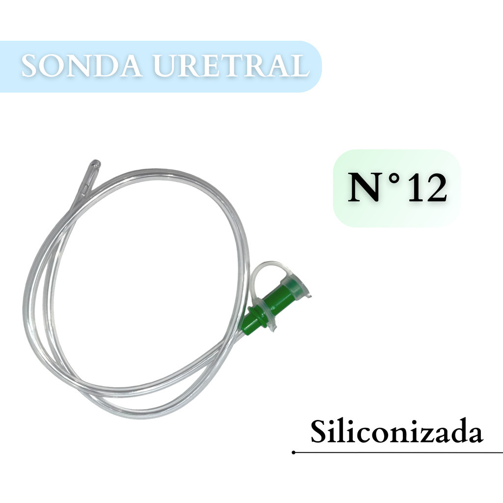 Sonda uretral siliconada Nº12 procedimento urológico