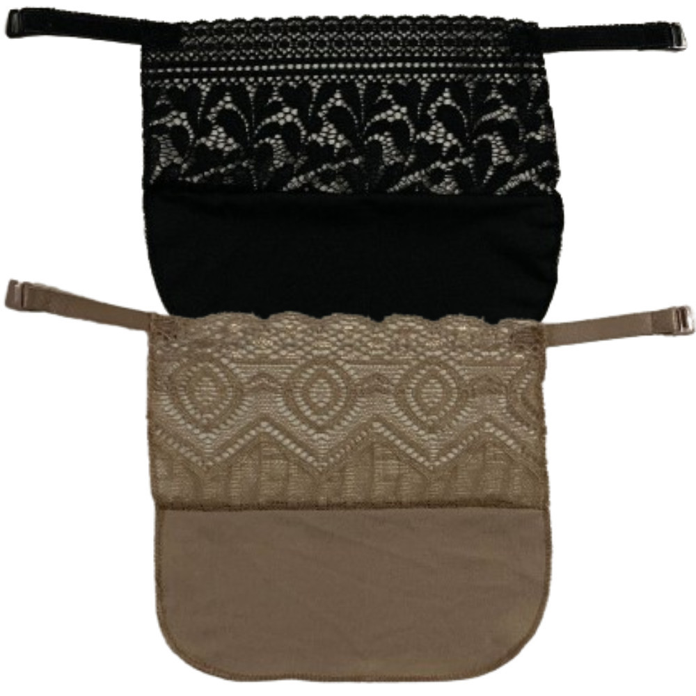 Kit 2 Tapa Decote Para Roupa Sutiã Renda Disfarça Decote  Acessórios Para Roupas Moda Evangélica