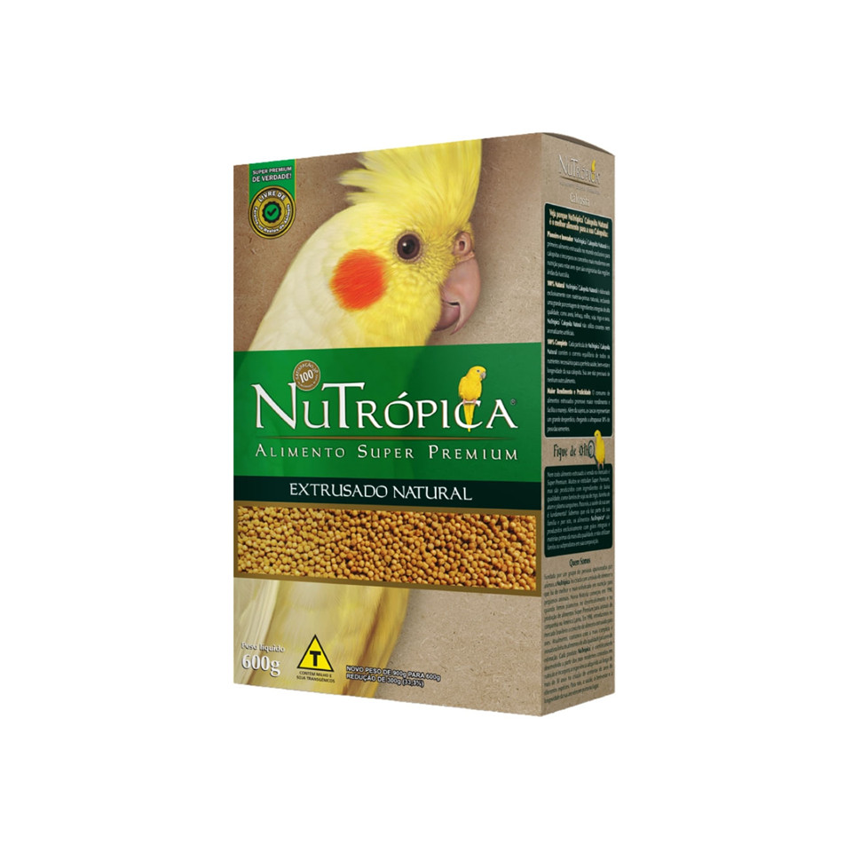 Ração Nutrópica Para Calopsita Extrusado Natural 600g