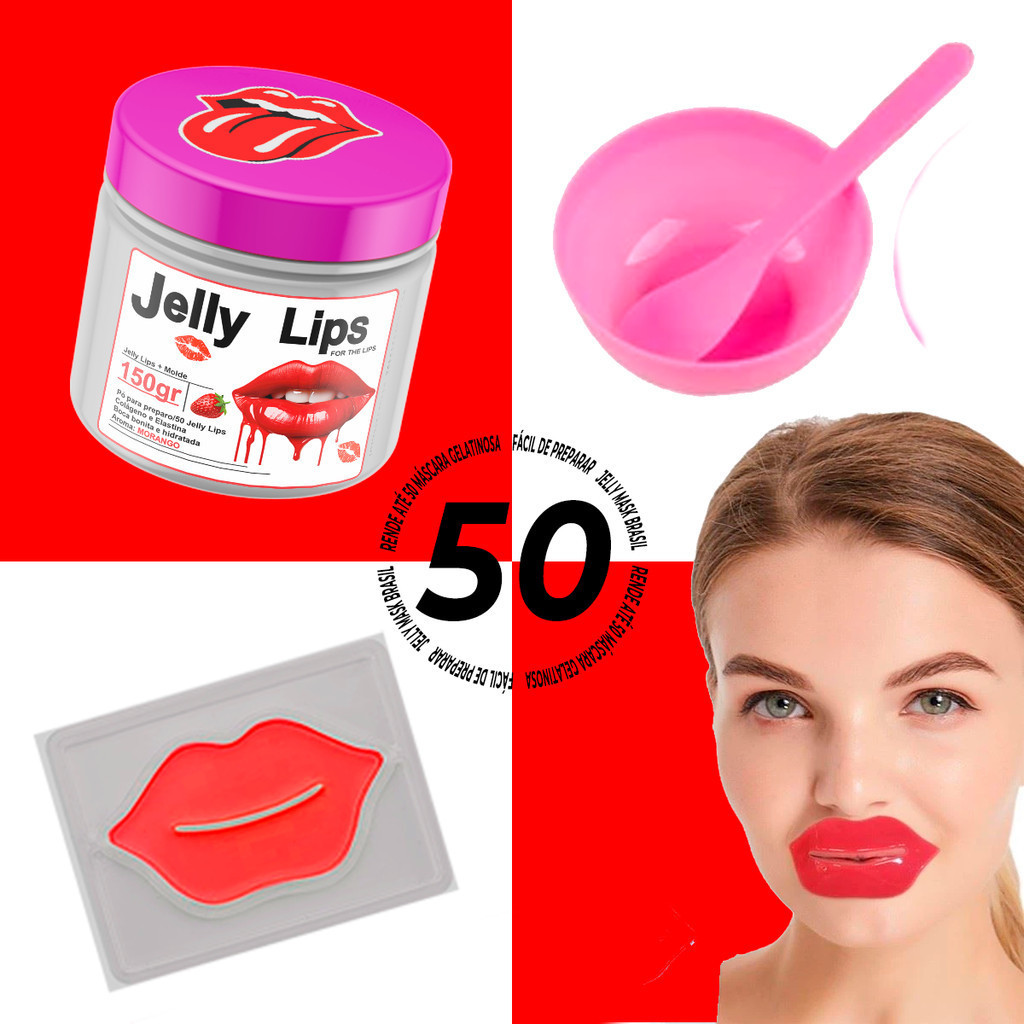 Hidratante labial de morango em pó - cuidado e proteção para os lábios