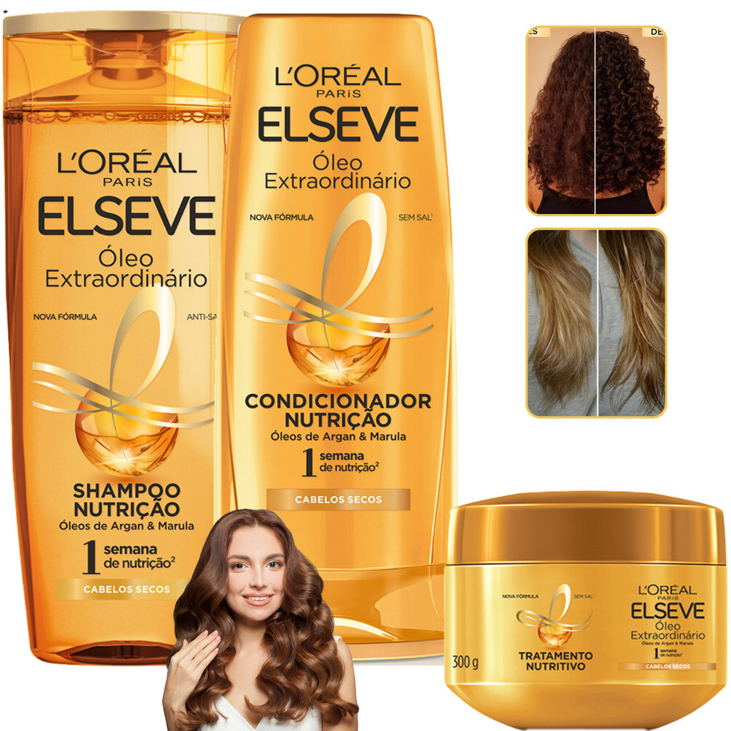Loreal Paris Elseve Óleo Extraordinário Kit Shampoo Condicionador Tratamento: Onde Comprar | BuscaProdutos
