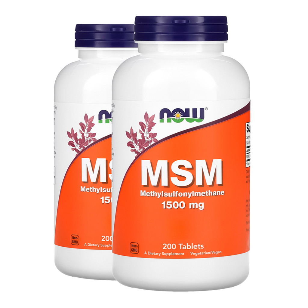 Kit 2x MSM 1500mg Now Foods 200 Tablets Importado/Made in Usa em Oferta na Shopee