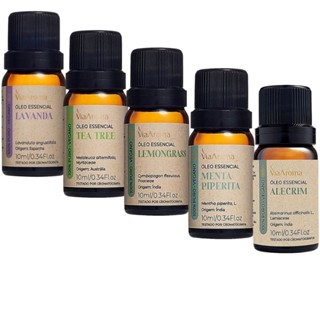 Kit 5 Óleos Essenciais Classicos 100% Puro Via Aroma em Oferta na Shopee