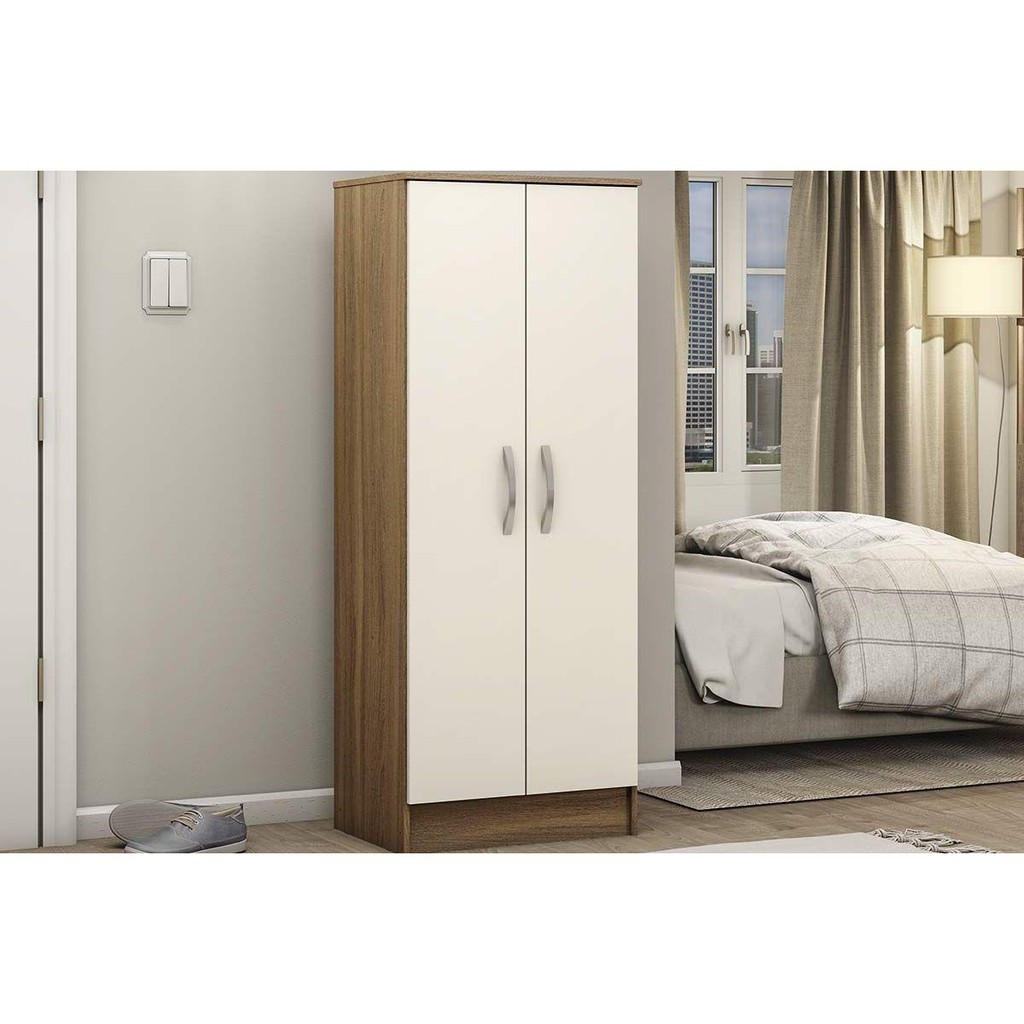Armário Multiuso Lavanderia Viena c/ 2 Portas Amendola/Off White - Demóbile em Oferta na Shopee