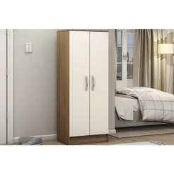 Armário Multiuso Lavanderia Viena c/ 2 Portas Amendola/Off White - Demóbile