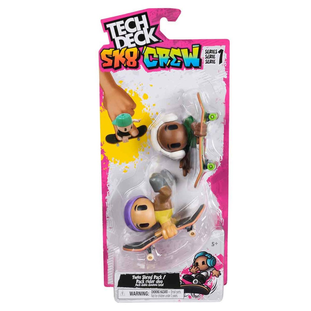 2 Skates com 2 Bonecos SK8 CREW (Fone Branco) - Tech Deck em Oferta na Shopee