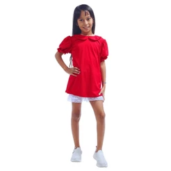 Fantasia Mônica Infantil Vestido Leve E Confortável