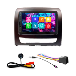 Kit Multimidia 7 Pol Idea Adventure Attractive 2012 2013 2014 Espelhamento Android Ios 2 Din Preto Camera Ré