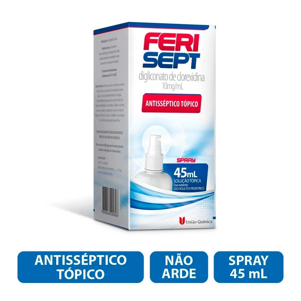 Antisséptico Clorexidina - Ferisept 45ml em Oferta na Shopee