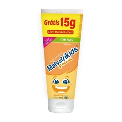 Gel Dental Infantil Malvatrikids F-Infantil Sabor Tutti-Frutti 85g
