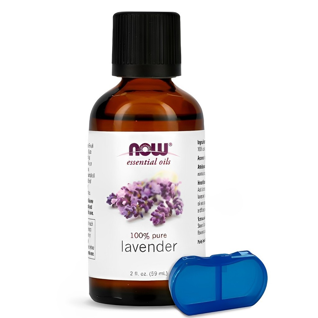 Óleo de Lavanda Now Foods 59m 100% Puro + Porta Cápsulas
