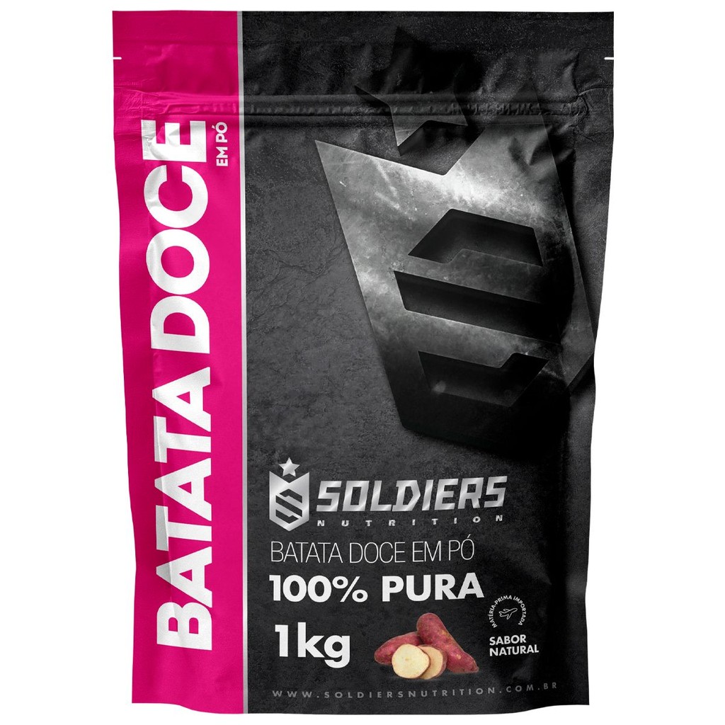 Batata Doce Desidratada 1Kg - 100% Pura - Soldiers Nutrition