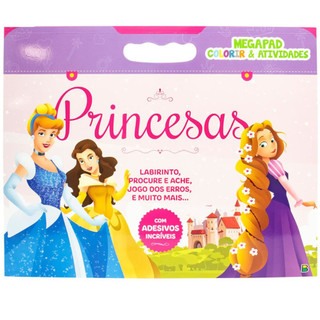 MEGAPAD   COLORIR & ATIVIDADES PRINCESAS em Oferta na Shopee