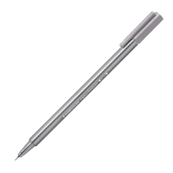 CANETA 0,3MM TRIPLUS FINELINER CINZA CLARO 334 86