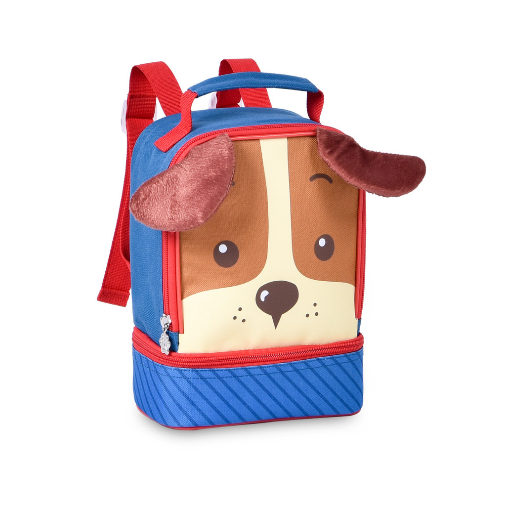 Lancheira Masculina Com Tecido Térmico 02 Bolsos Pets Vermelho - Clio Style em Oferta na Shopee