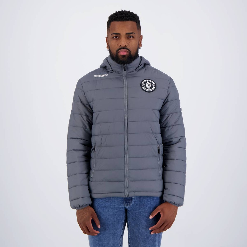 Jaqueta Kappa Vasco Padding Cinza Escuro - Sports & Outdoors