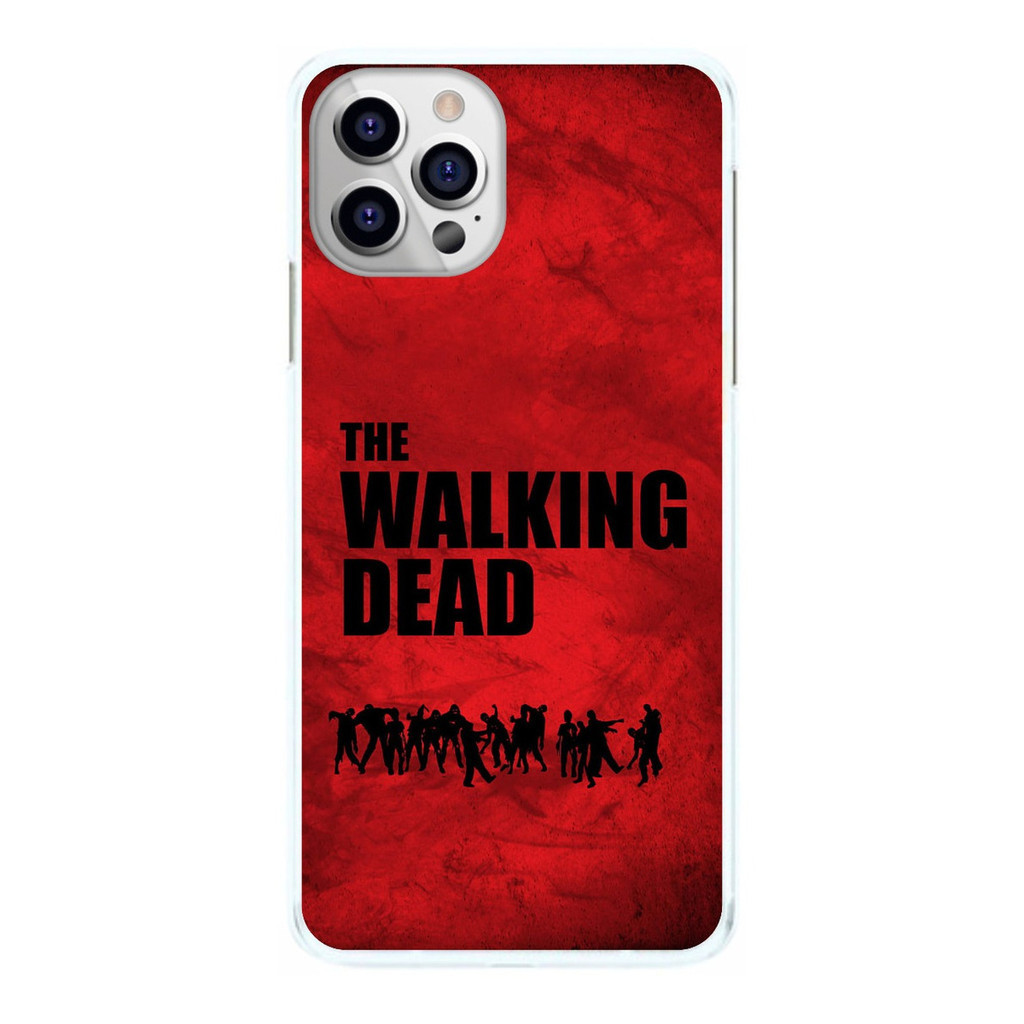 Capinha The Walking Dead Fundo Vermelho Capa de Celular
