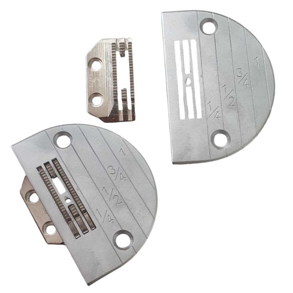 KIT DENTE  4 CARREIRA E CHAPA PARA COSTURA INDUSTRIAL LEVE E PESADO METAL