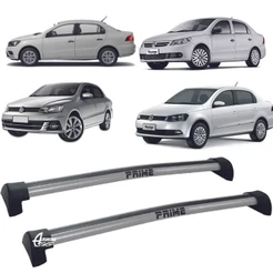 Rack Teto Aluminio Prime VW Voyage G5 G6 G7 G8 Prata PR021