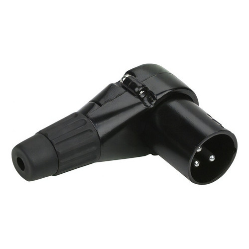 Conector Plug Xlr Canon Em L 90 G Montavel Macho Preto Mxt